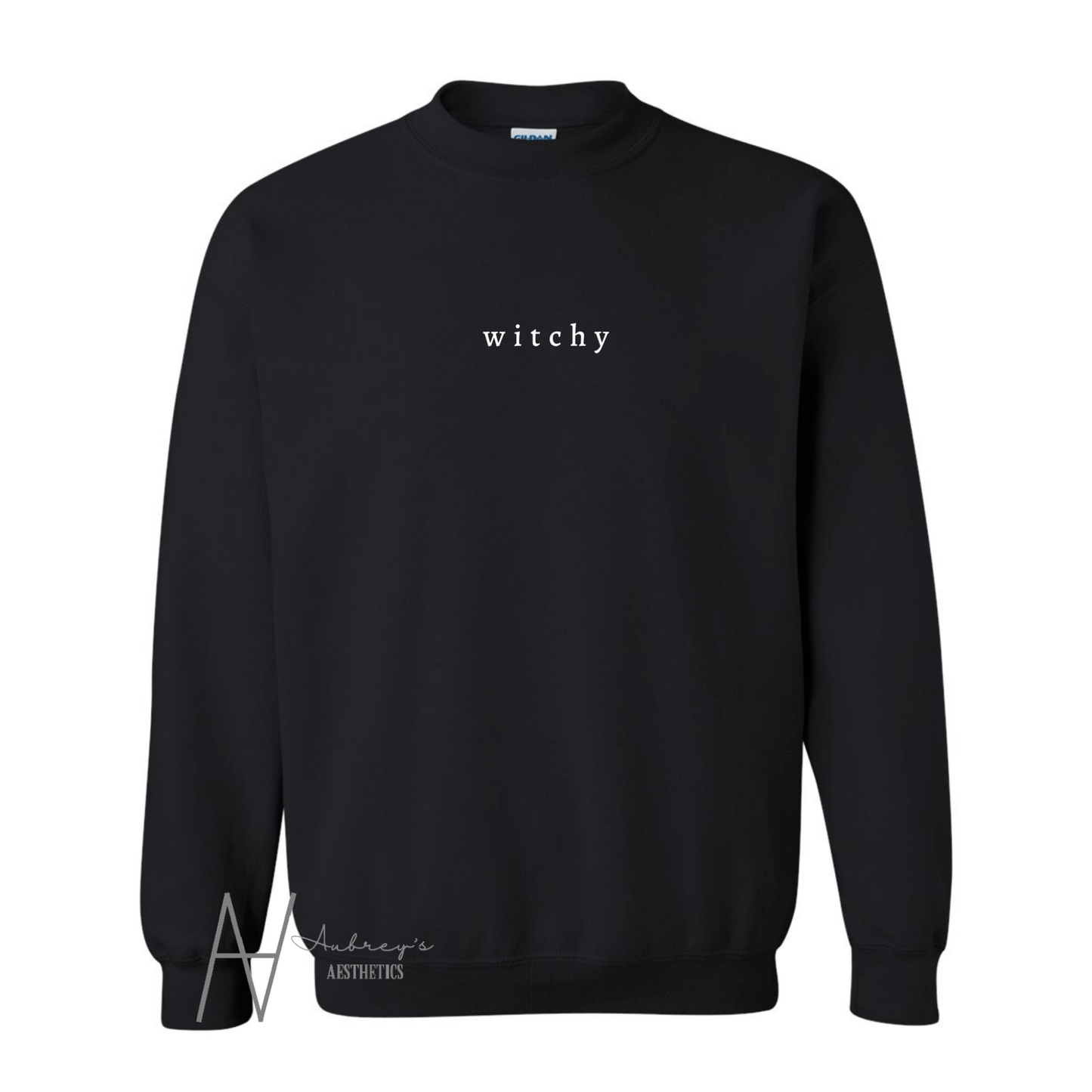 witchy graphic crewneck sweatshirt