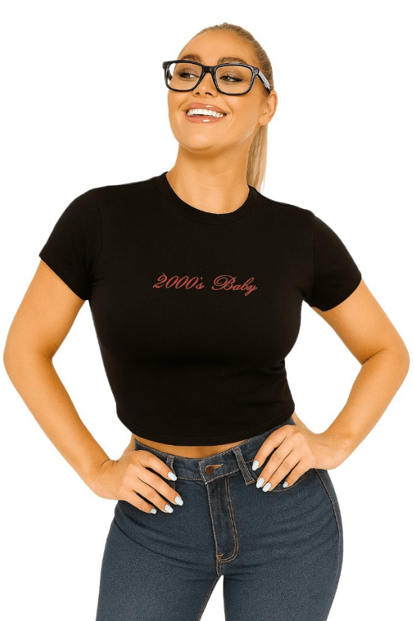 2000's Baby Y2k Cropped Tee