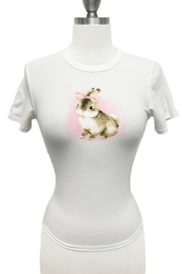 Coquette Bunny Baby Tee