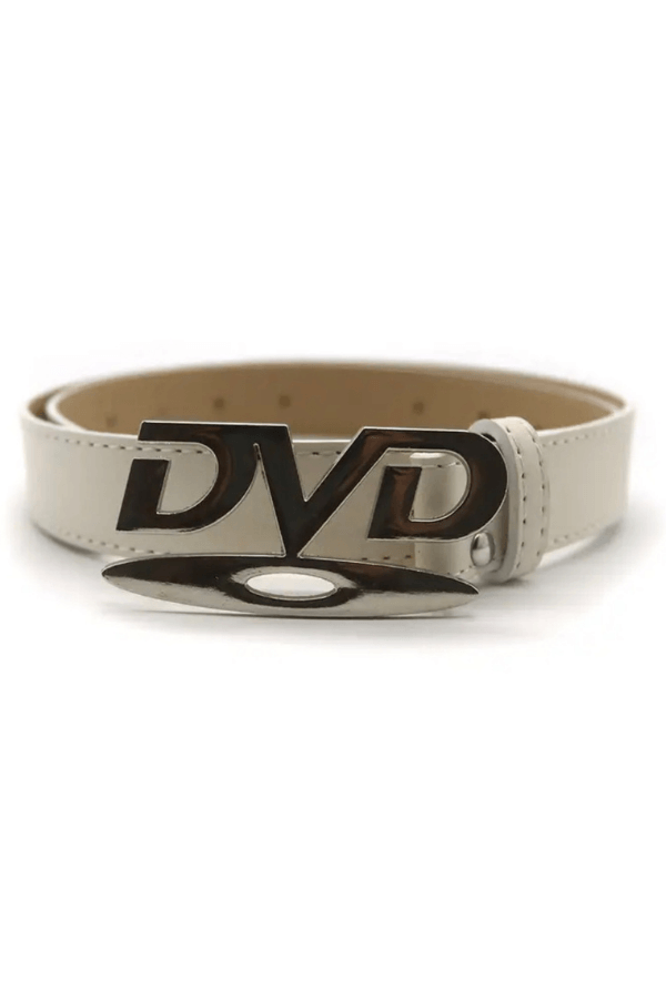 White and Silver DVD Belt