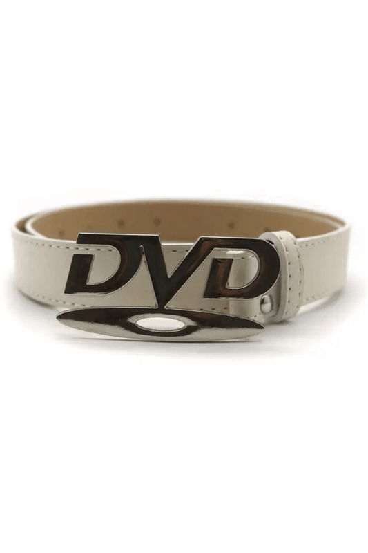 White and Silver DVD Belt