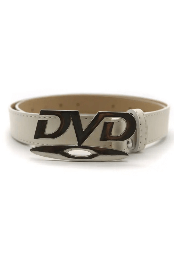 White and Silver DVD Belt