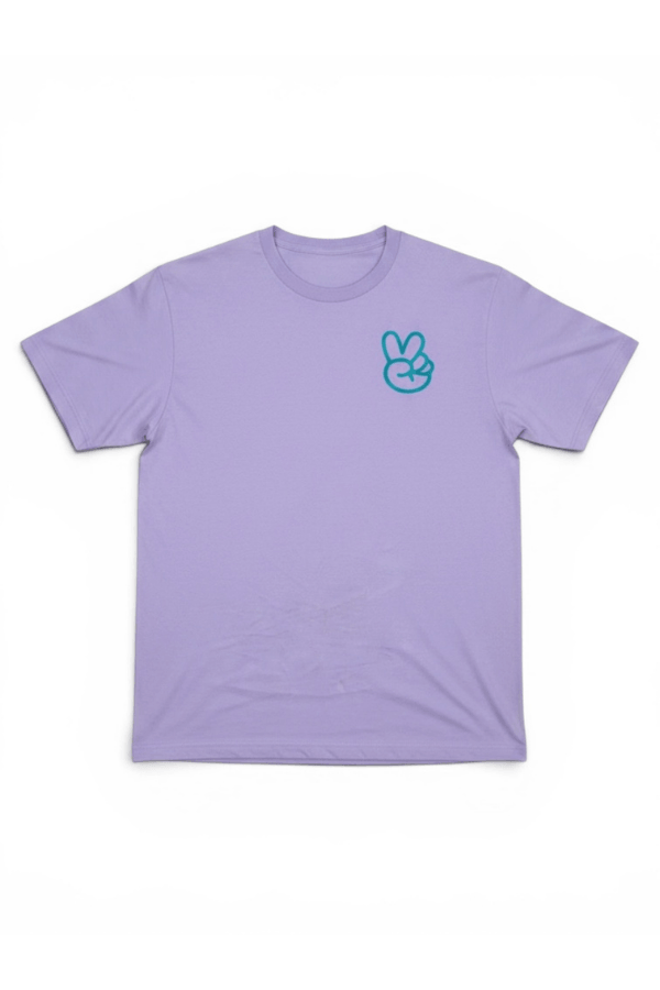 Do Not Disturb My Peace Lilac Purple and Teal Graphic Unisex Tee