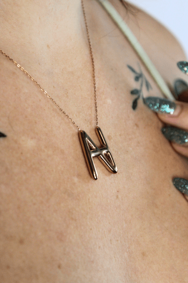 Aubrey's Aesthetics Bubble Logo Necklace